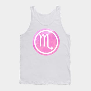 Purple Watercolor Zodiac - Scorpio Tank Top